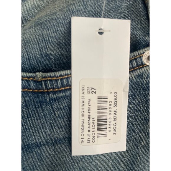 Womens CURRENT ELLIOTT Original High Waist Ankle Denim Jeans sz 27 NWT $228 - Picture 4 of 8